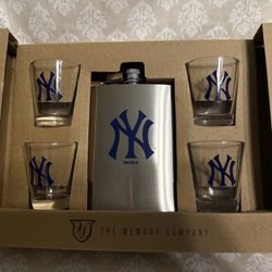 NY Flask & Shot Glass Set