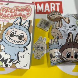 Pop Mart The Monsters LABUBU Exciting Macarons Soymilk Plush Pendant