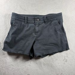 prAna Women's Size 0 Black Mid Rise Flat Front Casual Hiking Shorts Gorp #2A