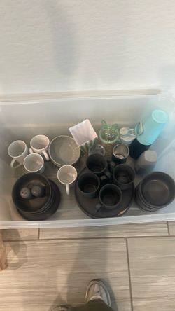 Box of dishes