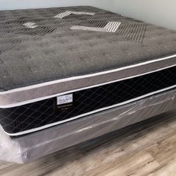 Full Oasis Thermal Comfort Europillow Top 12inch Mattress!!