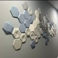 DECORATIVE SOUNDPROOFING TILES - Acoustic Panels - Sound Absorbing Dampening OFFICE DINING BEDROOM...