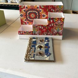 Desk Storage Box And Small Journal
