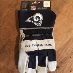 Utility Work Gloves LA Rams Edition New in Packaging