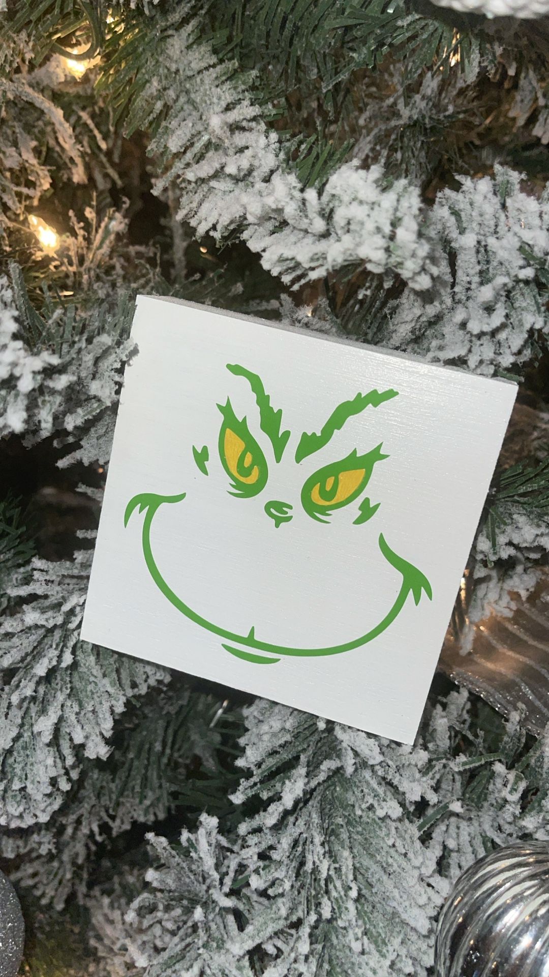 Grinch Wood Sign