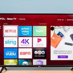 TCL 43” 4K UHD Smart Roku TV – Great Condition