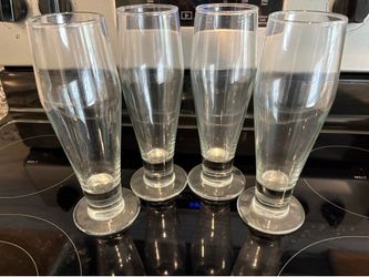 (4) Hurricane/Pilsner Glasses - 16oz