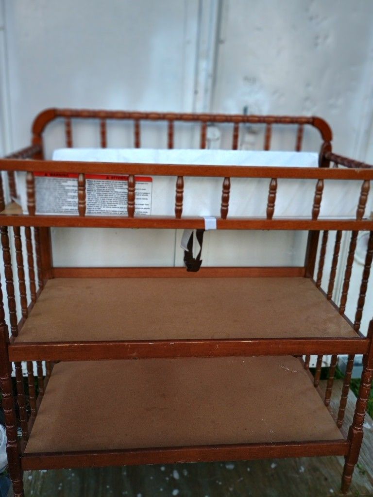 Wooden Baby Changing Table