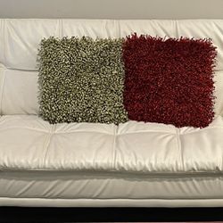 White Leather Sofa Futon