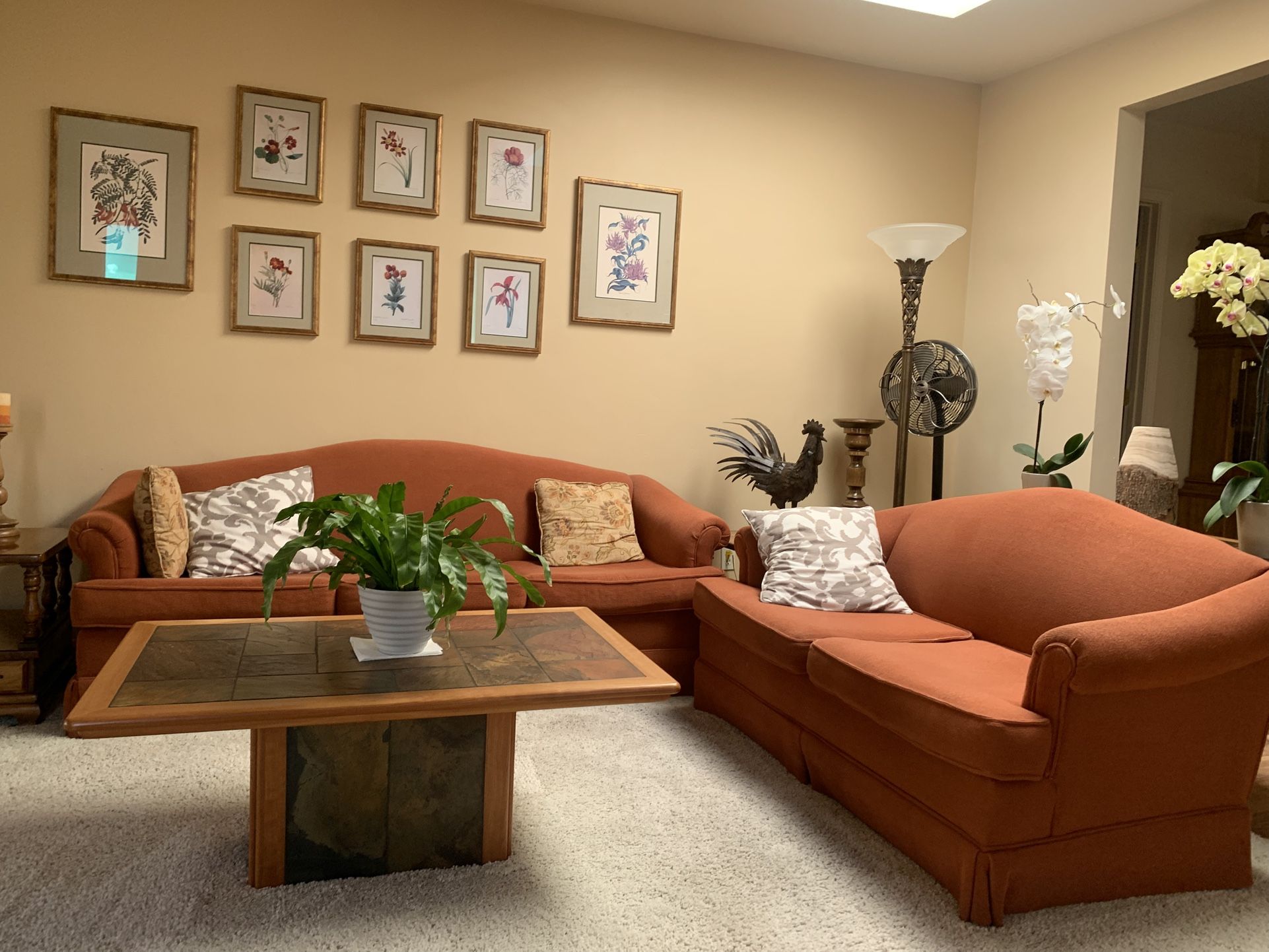 Super Clean, Comfy Living Room Set (Sofa, Loveseat)