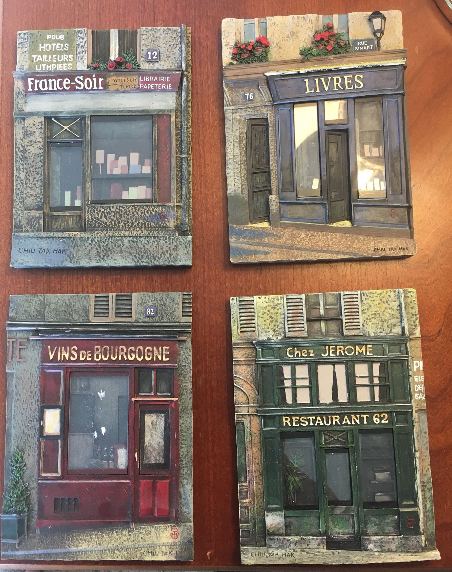 Wall plaques (4) — French 3D Store Fronts