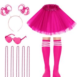 New Tutu Costume Accessories Set Tulle Tutu Skirt 4 Layered Size Large