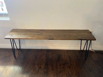 Long Wooden Bench