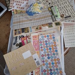 3x14 Container Of Letter & Number Stickers