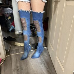Glamour Chic Jean Boots