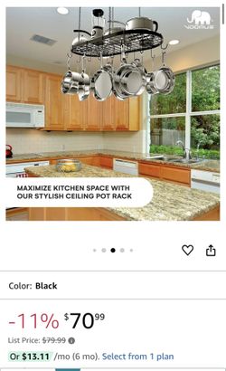 Heavy Duty Hanging Pot Rack