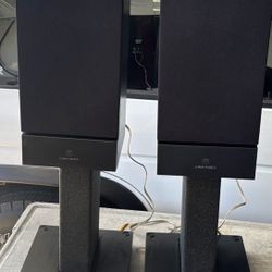 Linn Index Mk 2 speakers with Ku Stone stands