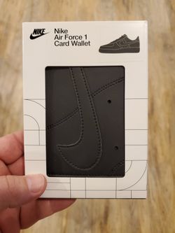 Nike Air Force 1  Card Wallet Black