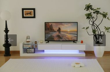 TV STAND ( HIGH GLOSS AND LED LIGHTS)