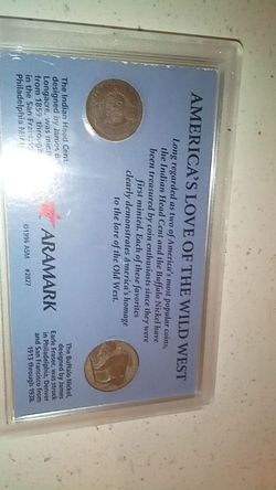 Buffalo nickel/Indian head cent display