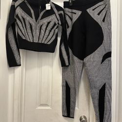 New Women Sweater Crop and Leggings Sets
