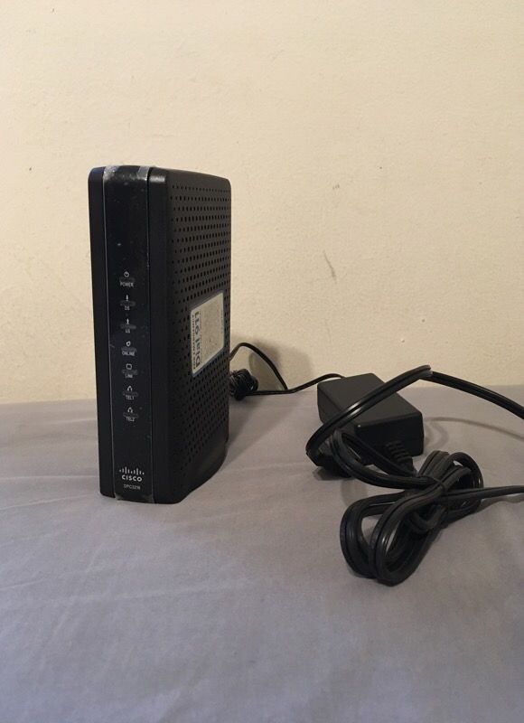 Cisco DPC3216 Cable Modem for high speed internet connection through Ethernet (connects to router (not included) for wireless wifi internet)