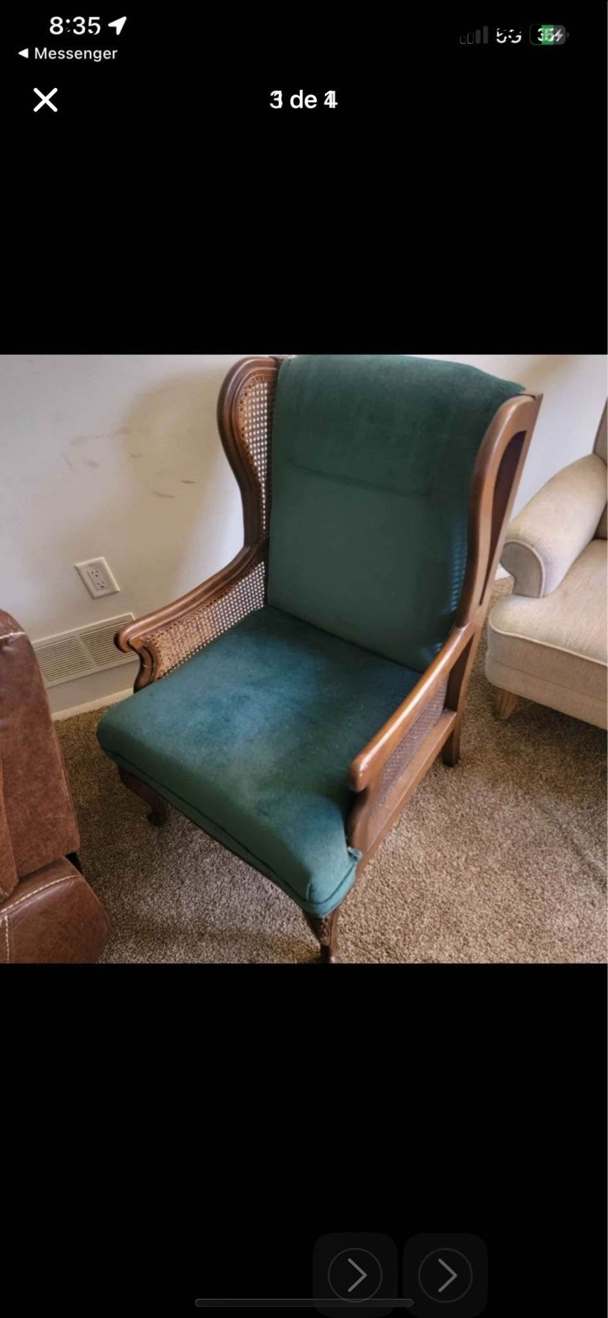 Emerald Green Accent Chair