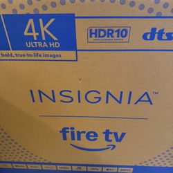 New In Box INSIGNIA 50” Class F50 Series LED 4K UHD Smart Fire TV, Voice Remote with Alexa