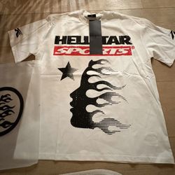 White Black And Red Hellstar Sports Shirt XL