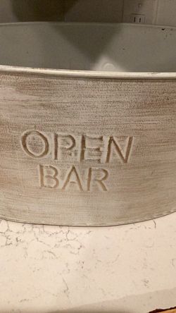Party ice bucket Open Bar metal