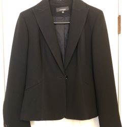 Jones Wear Essentials Women's Black Single Button Long Sleeve Blazer Jacket 4