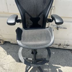 Aeron Stool by Herman Miller Fully Loaded with PostureFit Lumbar 