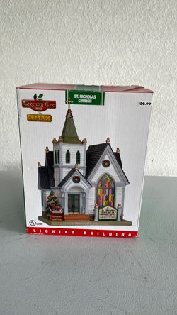 Lemax Coventry Cove St. Nicholas Church Lighted Building