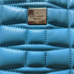 Kate Spade Turquoise Leather Tote/Purse.  Great Condition. 