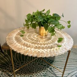 Mother Of Pearl Coffee Table