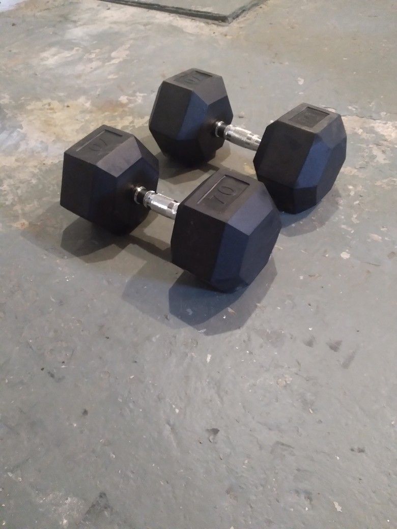 70 Lbs. Dumbells