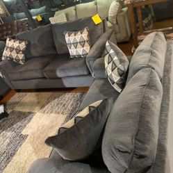 Abinger Smoke Living Room Set /couches  /Sofa and Loveseat 