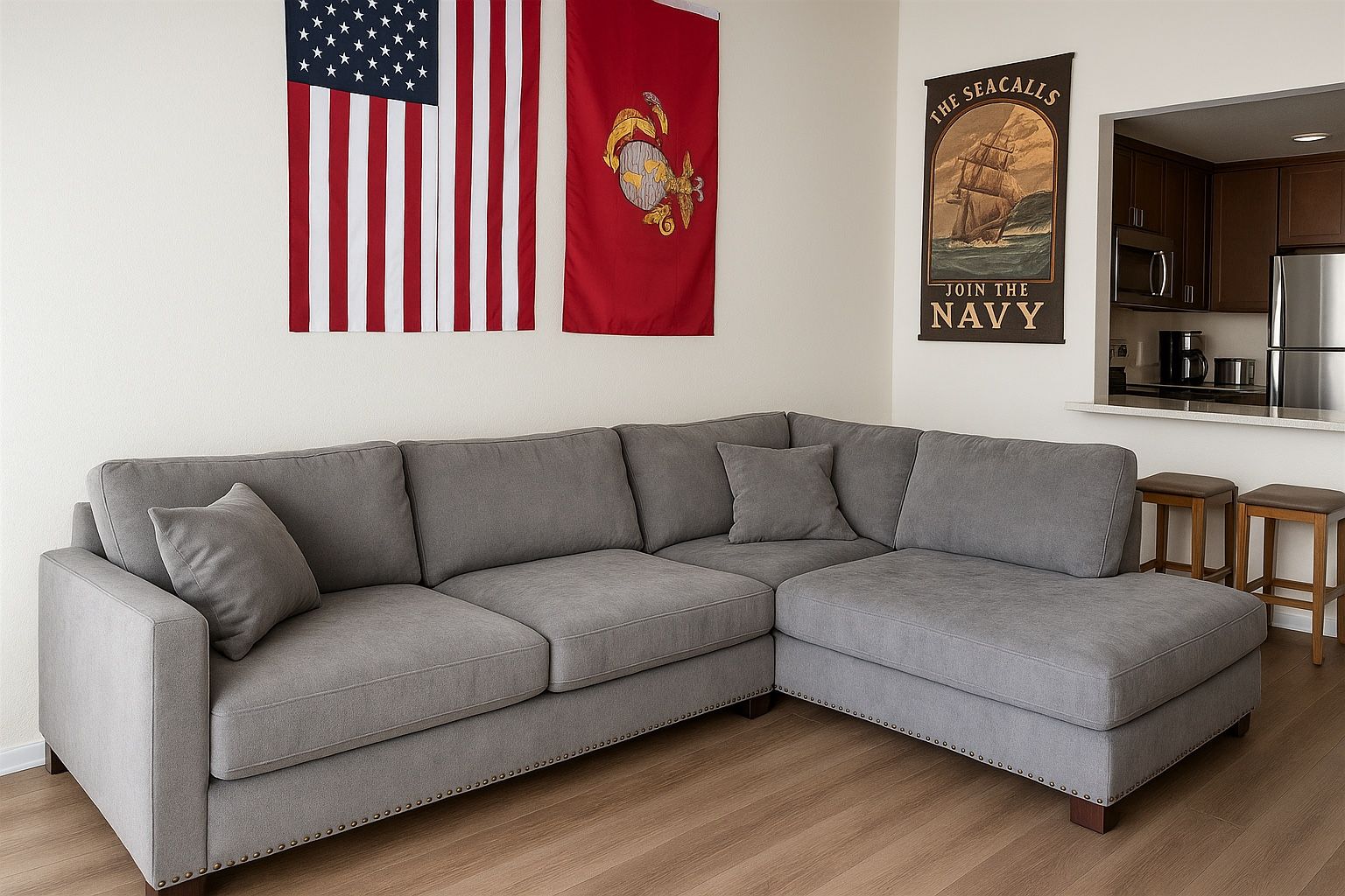 π ππ¦ Large Gray Sectional Couch β Super Comfortable & Clean FREE DELIVERY TO YOUR HOME!! ~ QUALITY SOFA! ~ READY TO GO!