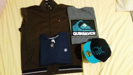 Volcom Quicksilver the Hundreds shirts & hat