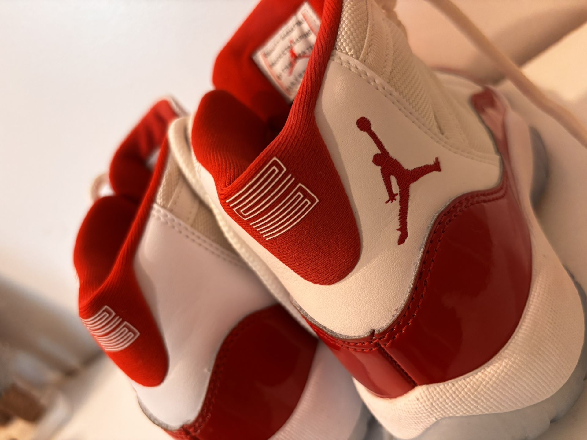 Jordan Cherry 11s - Red & White, Size 5Y
