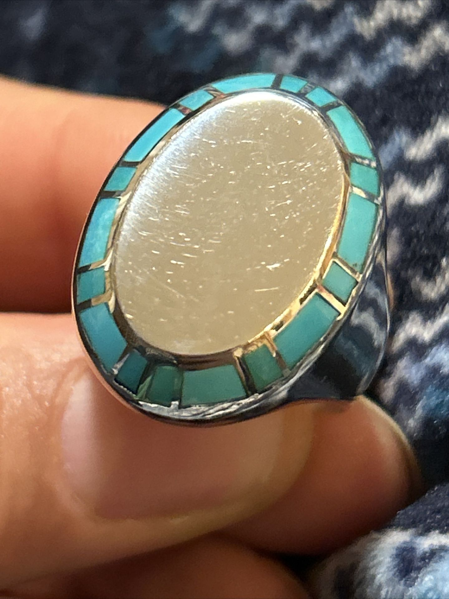 Jay King Sterling Silver Turquoise Ring Sz 11