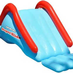 Swimline Super Slide Inflatable Pool Toy, Blue/Red