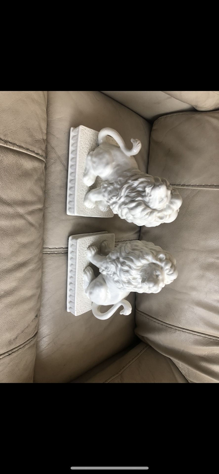 Vintage Lion Bookends