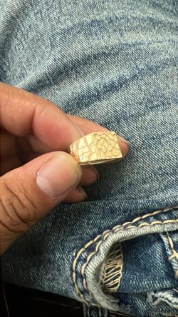 14k gold nugget ring