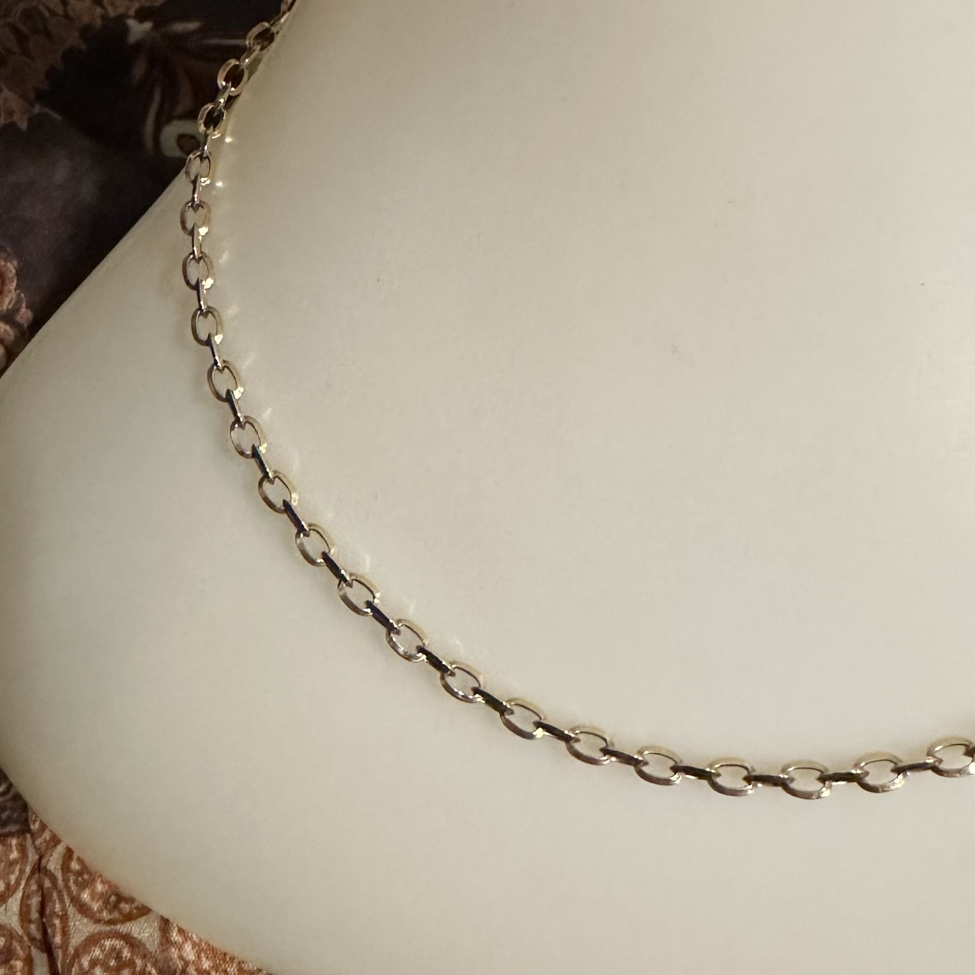 18k 18kt 750 Yellow Gold 20 Inch 4mm Thick Chain Link Necklace Hollow Sparkle Gift Christmas Cyber Sale Hers His Wedding Engagement Wife Mom Daughter