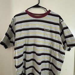 Supreme Heather Stripe Burgundy 