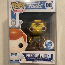Gold Robot Freddy Funko Pop *MINT* Online Shop Exclusive 08 LE2000
