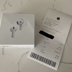 Apple - AirPods 4 with Active Noise Cancellation - White