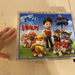 Paw Patrol Wood Block Puzxle