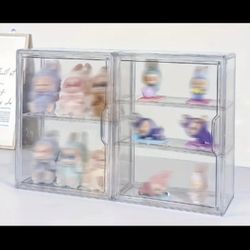 Clear Display Stand With Shelves (Display stand ONLY)